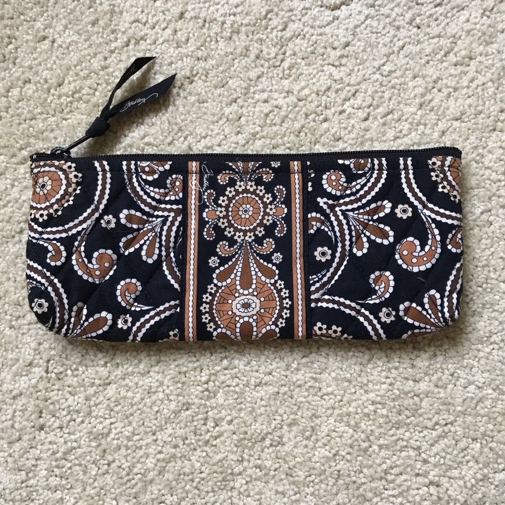 Vera Bradley Caffe Latte zipper pouch